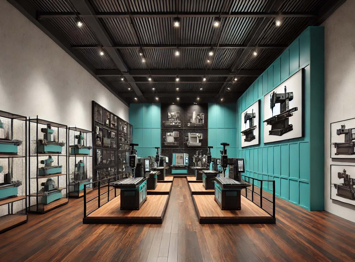 Unser Showroom mit einer großen Ausstellung unserer Maschinen